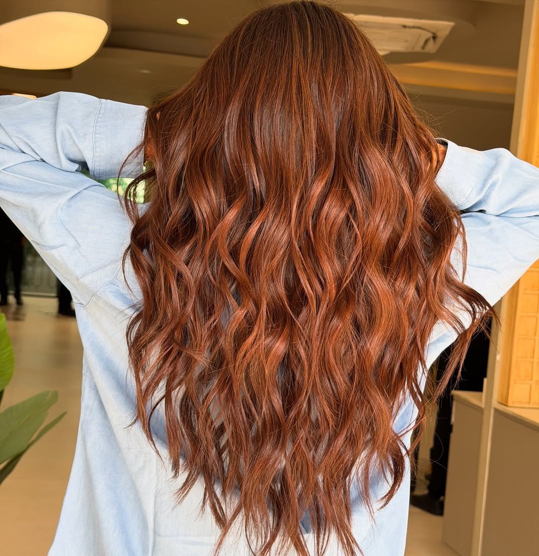 Hair colour application at Studio 17 salon Gurgaon